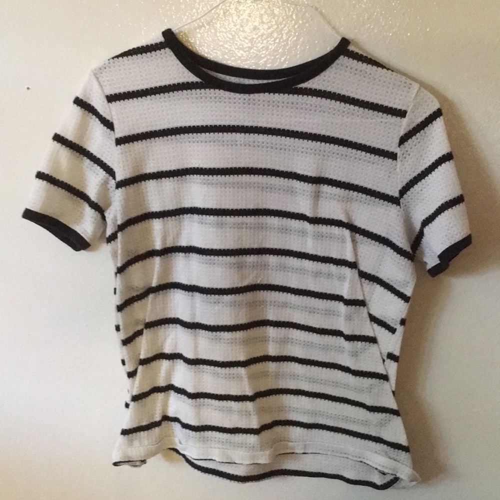Black and white striped shirt